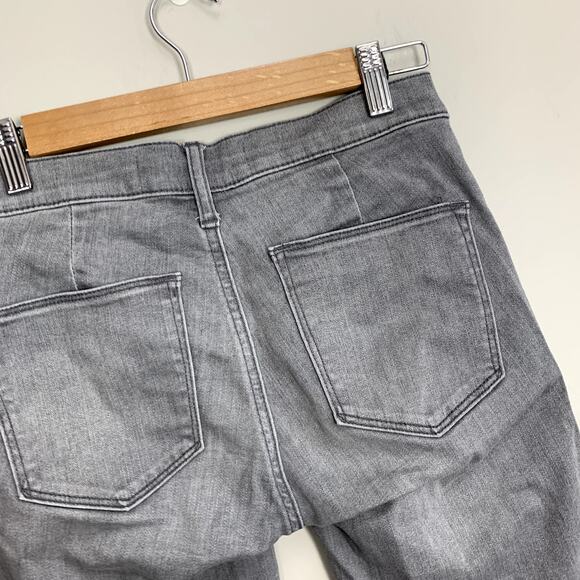 Gap Grey Jeans Zipper Pockets True Skinny Ankle 25 25R - Picture 6 of 10
